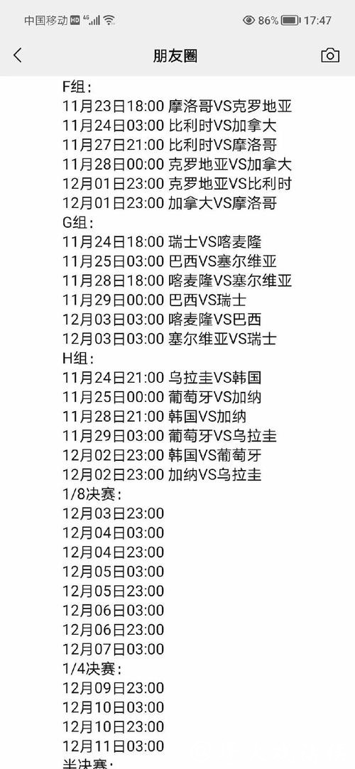 全面解析世界杯比赛日程预测
